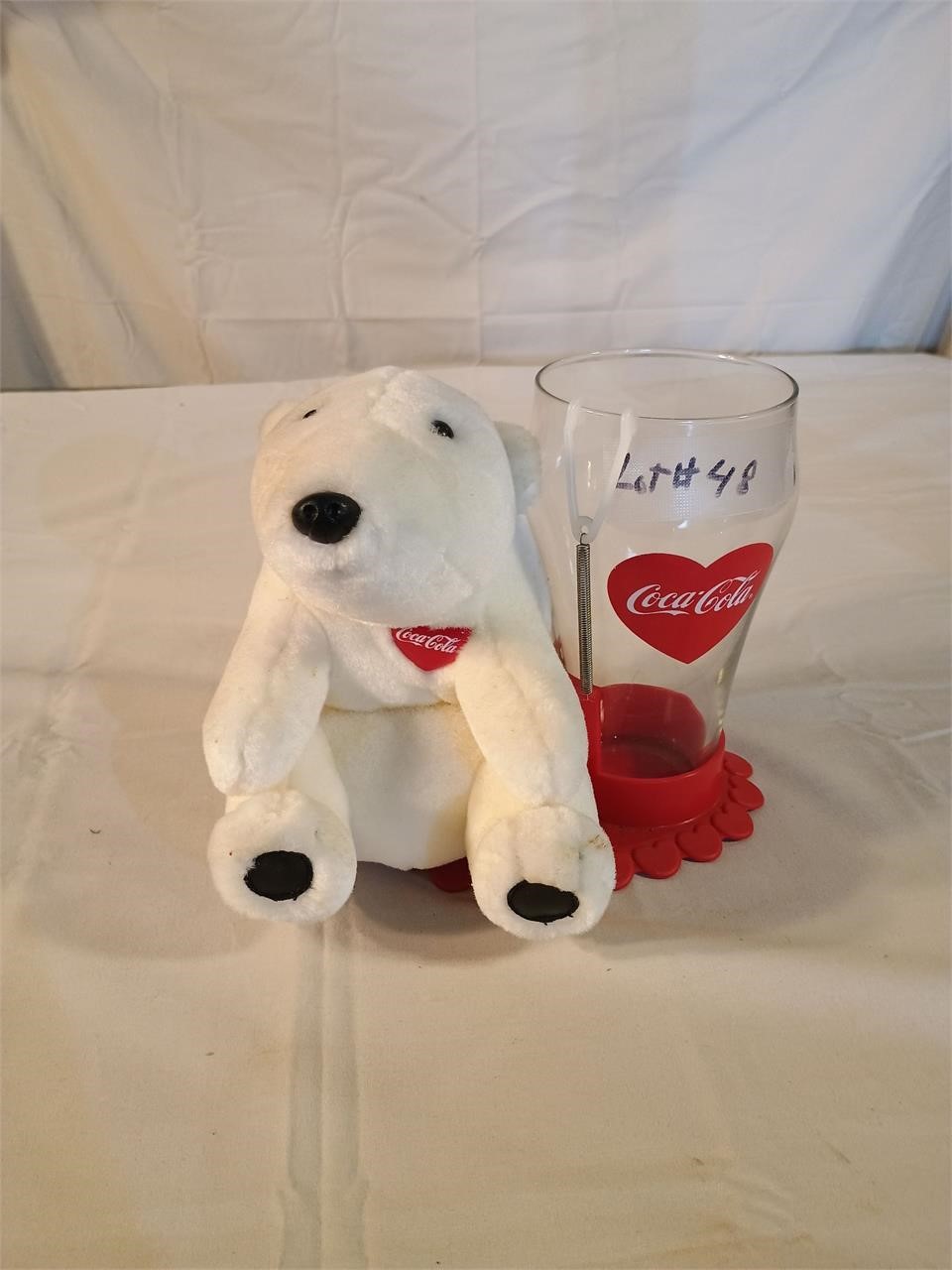 Coca Coal Bear and Glass