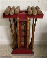 Wooden Lawn Croquet Set