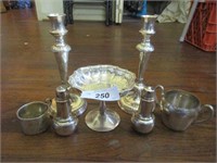 Lot Silver-plate Chippendale mint dish,
