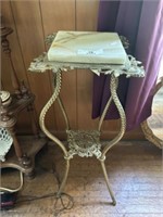 Marble Top Fern Stand