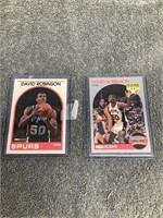 1989 Hoops David Robinson Rookie and 1990