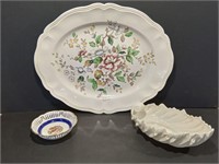 Royal Doulton Serving Platter and 2 Trinket Dishes