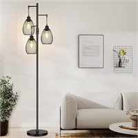 120$-Dimmable Floor Lamp, Farmhouse Industrial