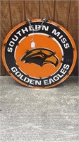 Southern Miss Round Metal Sign