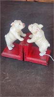 Pair of Cast Iron Bulldog Bookends