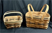 LOT OF 2 LONGABERGER BASKETS