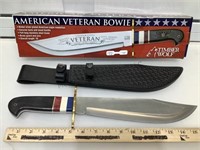 American Veteran Bowie Knife with sheath 16