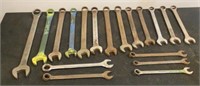 (18) Assorted Combo Wrenches