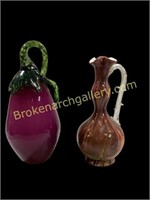 Two Pieces Art Glass