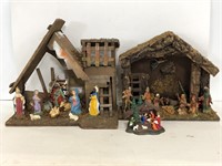 Three Nativity scenes