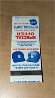 1960's NY Yankees matchbook Cover