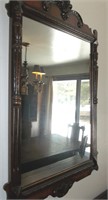 Antique Federal Mahogany Mirror