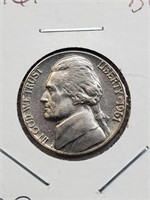 BU 1961 Jefferson Nickel