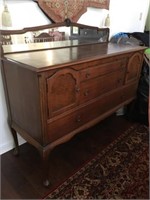 Walnut Server / Buffet (Really Nice~ 60"W x 22")