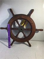 Trojan wood boat wheel