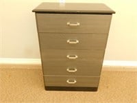 5 Drawer Grey Dresser - 18 x 32 x 45