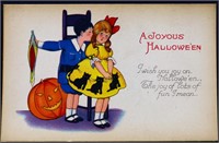 Vintage Halloween postcard