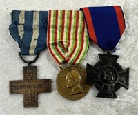 Mounted Set of 3 WWI Medals