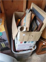 Two Boxes of Various Picture Frames