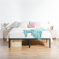 CAL KING Olee Sleep 18in Steel Slat Bed