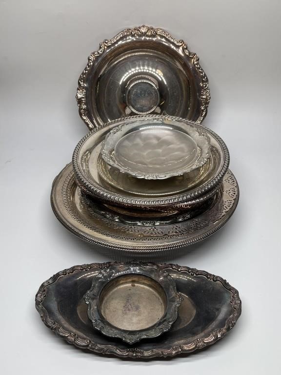 (13) Selection of Silver Plate Serveware