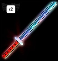 2 Light-Up 24in Ninja Pixel Sword