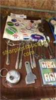 Collection of silver forks/spoons, political