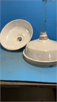 Industrial lighting shades- painted 17 inches-3