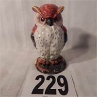 HAND PAINTED CERAMIC OWL FIGURINE MADE IN ITALY