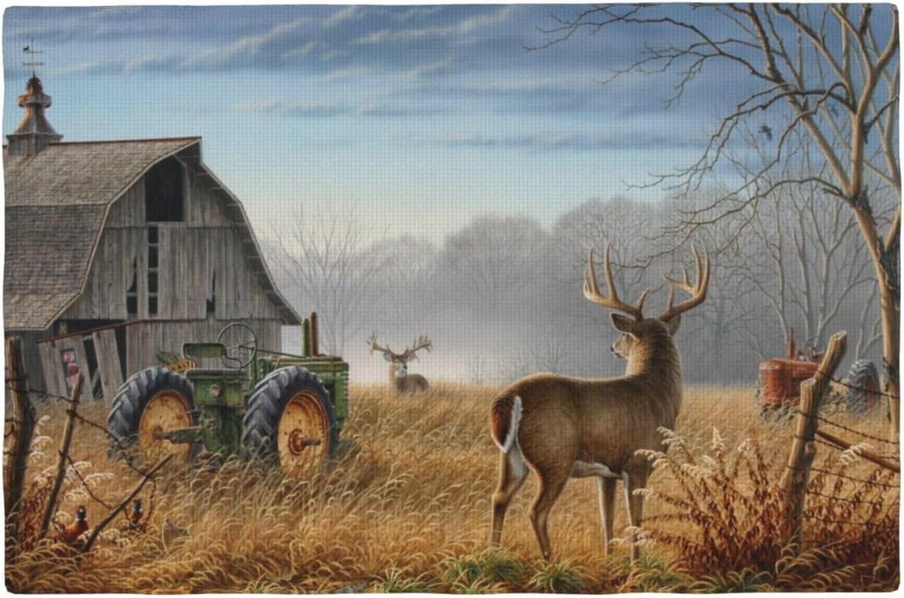 Deer Hunting Print Imitation 4pcs