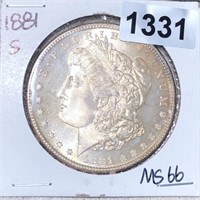 1881-S Morgan Silver Dollar SUPERB GEM BU