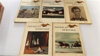 5 AMERICAN HERITAGE BOOKS- 1961