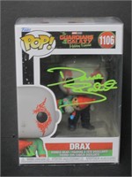 Dave Bautista Signed Funko Pop COA Pros