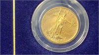 Gold: 2001 1/10 Oz American $5 Gold Eagle Coin
