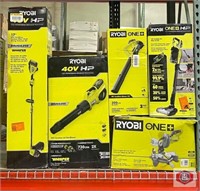 Lot of (5 pcs) assorted RYOBI string trimmer,