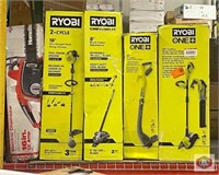 Lot of (5 pcs) assorted RYOBI and Homelite tools