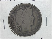 1908S Barber Half Dollar