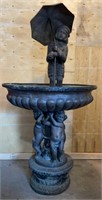 Huge Antique Bronze Fountain - over 6’ tall, very