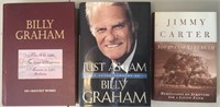 Billy Graham and Jimmy Carter Hardback Books
