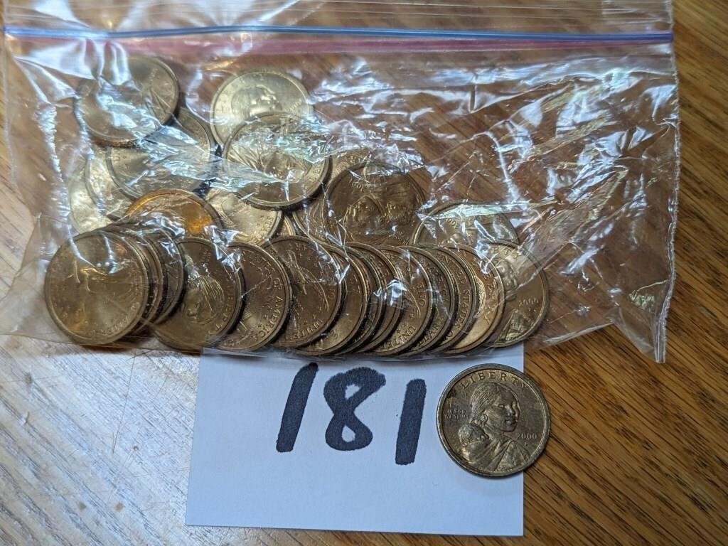28 Sacagawea $1 Coins