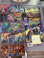 X-men cards, Krueger Comic, transformers, etc