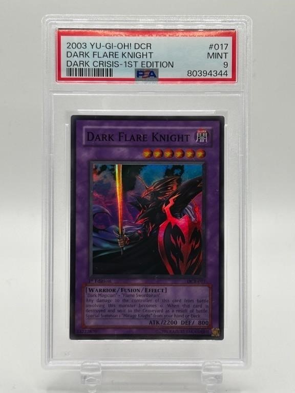 2003 Yu-Gi-Oh! Dark Flare Knight 1st Edition PSA 9