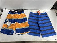 Size 5Y mini boden and Gymboree swim shorts and