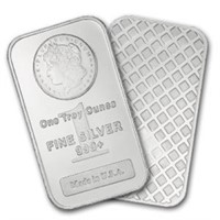 1 oz Silver Morgan Design Bar- .999 pure