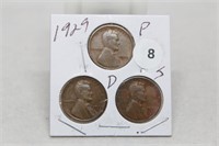 1929PDS Lincoln Cents