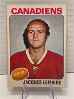 Jacques Lemaire 1975/76 Card