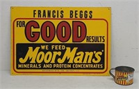 SST, Moor Man's Minerals and Protein Sign, and Cup
