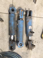 3X HYDROLIC CYLINDER RAMS