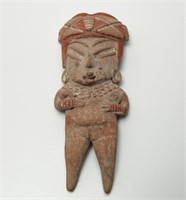 Pre-Columbian Polychrome Female Figure