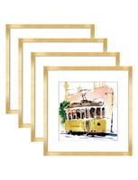 Annecy 12x12 Picture Frames (4 Pack, Gold), Compos